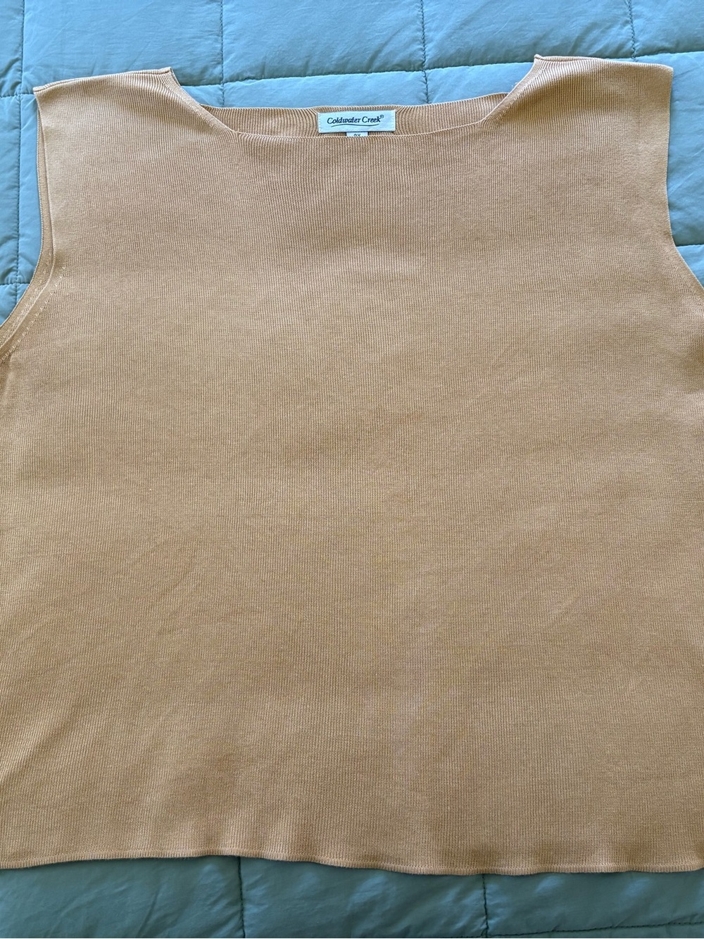Coldwater Creek Sleeveless Tank Top in Mustard Gold - Picture 5 of 7